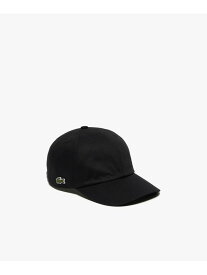 刺繍入り6方キャップ LACOSTE ラコステ 帽子 キャップ ベージュ ブラック ネイビー【送料無料】[Rakuten Fashion]