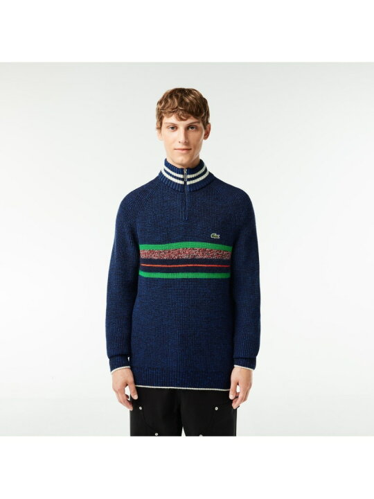 楽天市場】【SALE／30%OFF】フランスメイドハーフジップニットセーター 