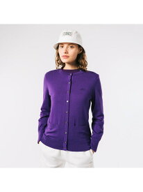 【SALE／40%OFF】ウォッシャブルウールニットカーディガン LACOSTE ラコステ トップス カーディガン パープル ベージュ ホワイト ブラウン グリーン【RBA_E】【送料無料】[Rakuten Fashion]