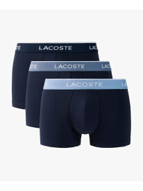 【SALE／20%OFF】3パックストレッチコットントランクボクサーショーツ / ボクサーパンツ LACOSTE ラコステ インナー・ルームウェア ボクサーパンツ・トランクス ブラック ネイビー【RBA_E】【送料無料】[Rakuten Fashion]