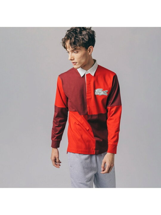 楽天市場】【SALE／50%OFF】カラーブロックラガーシャツ LACOSTE 