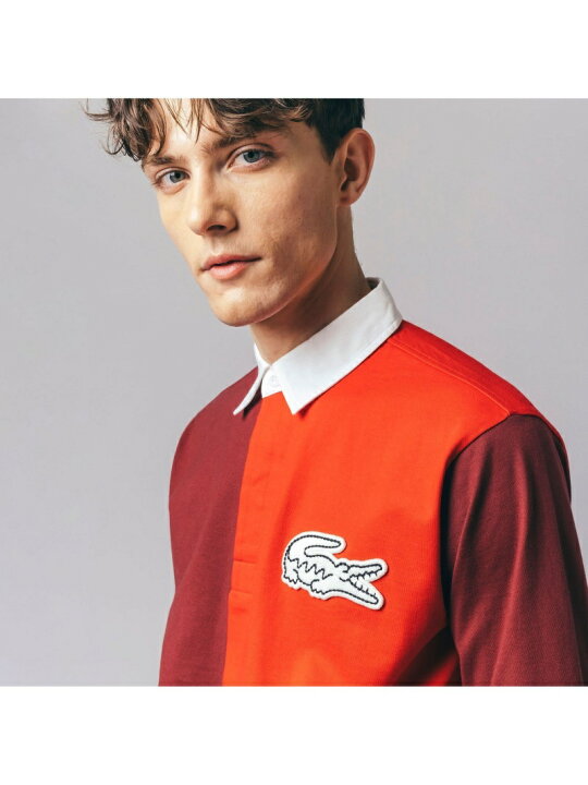 楽天市場】【SALE／50%OFF】カラーブロックラガーシャツ LACOSTE 