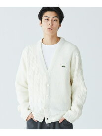 【SALE／50%OFF】アシンメトリーVネックカーディガン LACOSTE ラコステ トップス カーディガン グレー ネイビー ブラウン ブラック ホワイト【RBA_E】【送料無料】[Rakuten Fashion]