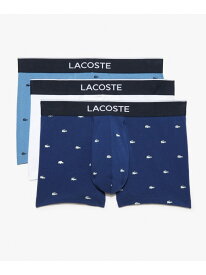 マルチワニデザイン3パックボクサーパンツ LACOSTE ラコステ インナー・ルームウェア ボクサーパンツ・トランクス ブルー グレー レッド【送料無料】[Rakuten Fashion]