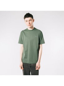 アウトラインクロッククルーネック半袖Tシャツ LACOSTE ラコステ トップス カットソー・Tシャツ グリーン ホワイト ブラック ネイビー ベージュ ブルー ブラウン【送料無料】[Rakuten Fashion]