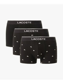 【SALE／20%OFF】3パックプリントストレッチコットントランクボクサーショーツ / ボクサーパンツ LACOSTE ラコステ インナー・ルームウェア ボクサーパンツ・トランクス ネイビー ピンク ブラック【RBA_E】【送料無料】[Rakuten Fashion]