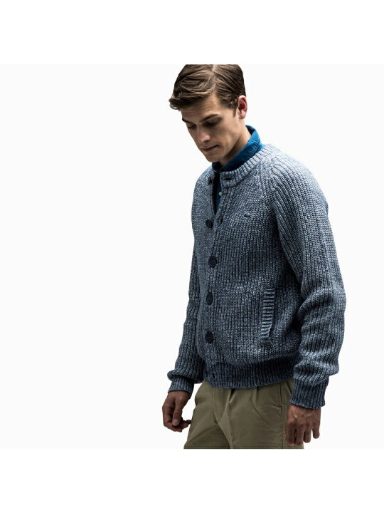 楽天市場】【SALE／30%OFF】(M)インディゴ風フルオープンニット 