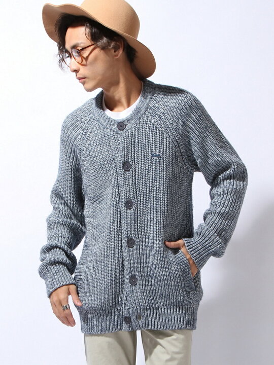 楽天市場】【SALE／30%OFF】(M)インディゴ風フルオープンニット 