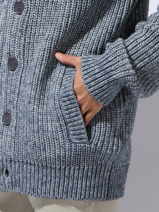 楽天市場】【SALE／30%OFF】(M)インディゴ風フルオープンニット 