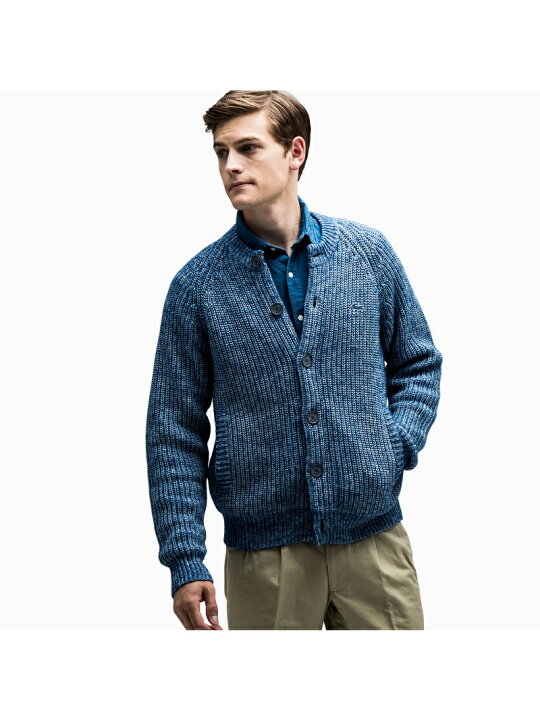 楽天市場】【SALE／30%OFF】(M)インディゴ風フルオープンニット 