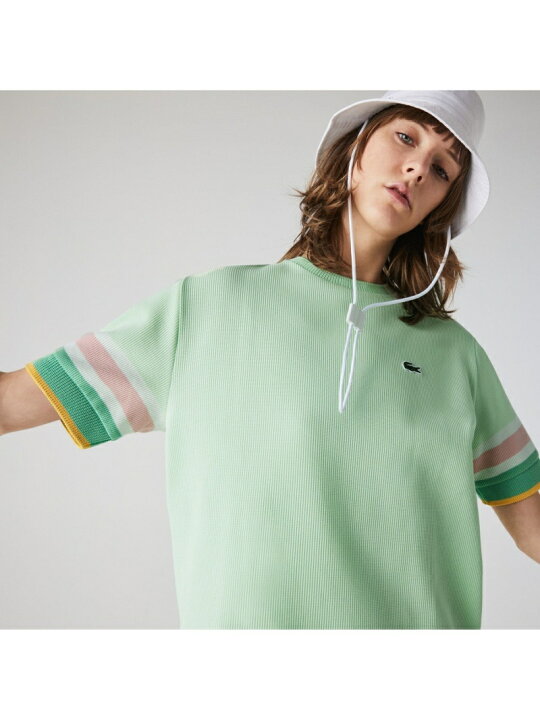 楽天市場】【SALE／40%OFF】ワッフルクルーネックTシャツ LACOSTE 