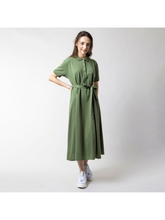 楽天市場】【SALE／50%OFF】鹿の子地マキシ丈ドレス LACOSTE ラコステ 