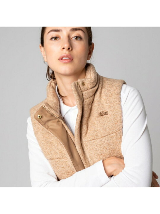 楽天市場】【SALE／50%OFF】フード付きニットベスト LACOSTE ラコステ 