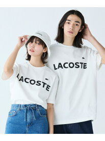 ヘビーウェイトブランドネーム ラバープリント ロゴ半袖Tシャツ LACOSTE ラコステ トップス カットソー・Tシャツ ベージュ ブルー ホワイト ブラック グレー ネイビー【送料無料】[Rakuten Fashion]
