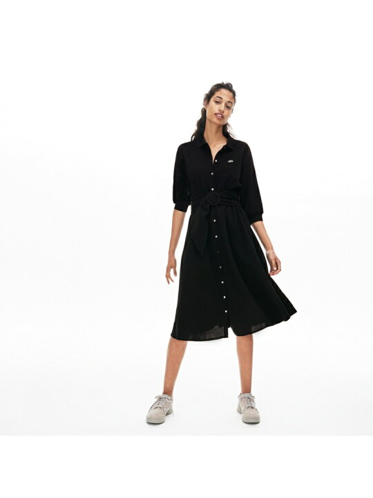 楽天市場】【SALE／50%OFF】ウェストベルト付きポロドレス LACOSTE