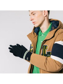 【SALE／40%OFF】ラインニットグローブ LACOSTE ラコステ ファッション雑貨 手袋 ネイビー ブルー グレー【RBA_E】【送料無料】[Rakuten Fashion]