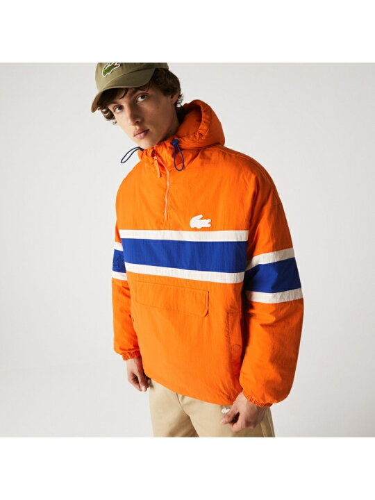 楽天市場】【SALE／30%OFF】LACOSTE L!VE ボーダープリントアノラック 