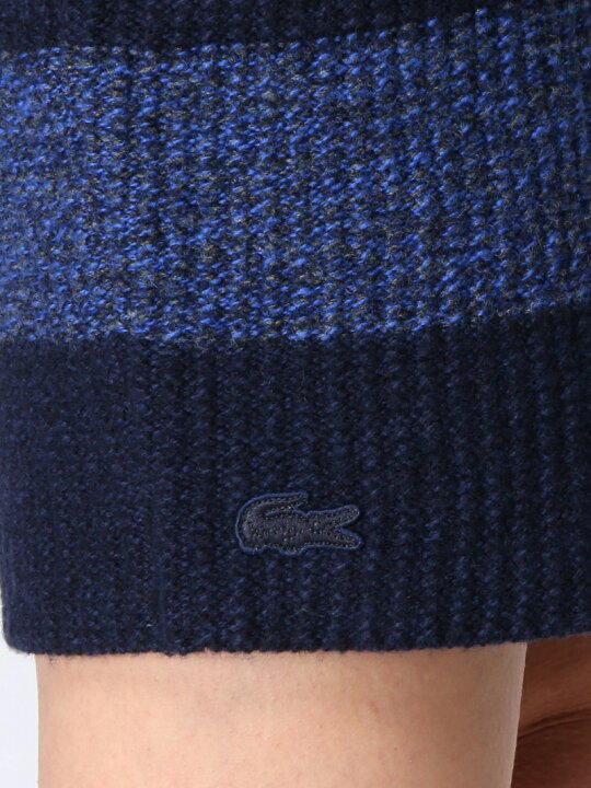 LACOSTE ラコステカラーブロックボーダーニットワンピース