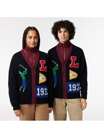 【SALE／40%OFF】グラフィックジャカードリサイクルニットカーディガン LACOSTE ラコステ トップス カーディガン ネイビー【RBA_E】【送料無料】[Rakuten Fashion]