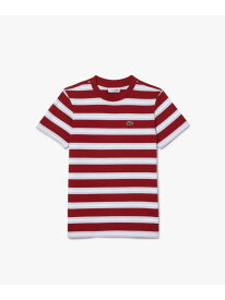 BOYS ボーダーTシャツ LACOSTE ラコステ トップス カットソー・Tシャツ レッド ブルー ホワイト ベージュ【送料無料】[Rakuten Fashion]