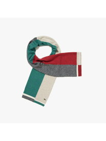 【SALE／40%OFF】メランジカラーアシンメトリーマフラー LACOSTE ラコステ ファッション雑貨 マフラー・ストール・ネックウォーマー ネイビー レッド【RBA_E】【送料無料】[Rakuten Fashion]