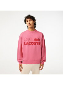 【SALE／40%OFF】ヴィンテージプリントルーズフィットクルーネックスウェット LACOSTE ラコステ トップス スウェット・トレーナー ピンク【RBA_E】【送料無料】[Rakuten Fashion]