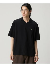 【SALE／30%OFF】L.12.12アレンジ スキッパーネックポロシャツ LACOSTE ラコステ トップス ポロシャツ ホワイト ブラック グレー ブラウン【RBA_E】【送料無料】[Rakuten Fashion]