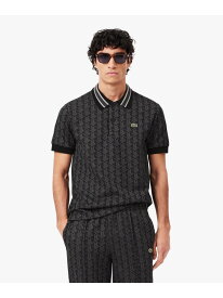 モノグラムジャカード半袖ポロシャツ LACOSTE ラコステ トップス ポロシャツ ブルー ネイビー グリーン ベージュ レッド ブラック ブラウン【送料無料】[Rakuten Fashion]