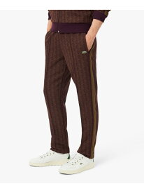 サイドテーピングモノグラムジャカードトラックパンツ LACOSTE ラコステ パンツ ジャージ・スウェットパンツ ブルー ブラック グリーン ネイビー レッド ブラウン ベージュ グレー【送料無料】[Rakuten Fashion]