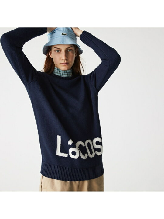 楽天市場】【SALE／50%OFF】ビッグロゴニットセーター LACOSTE 