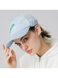 【SALE／50%OFF】コットンジャージブランドネームロゴキャップ LACOSTE ラコステ 帽子 キャップ ホワイト ブルー【RBA_E】【送料無料】[Rakuten Fashion]