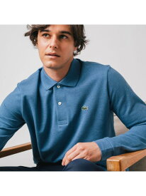 長袖 リブ カラ-ポロシャツ L1313 (杢・長袖) LACOSTE ラコステ トップス ポロシャツ ブルー グレー ブラウン ブラック【送料無料】[Rakuten Fashion]