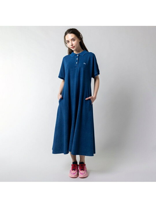 楽天市場】インディゴポロドレス LACOSTE ラコステ ワンピース・ドレス  