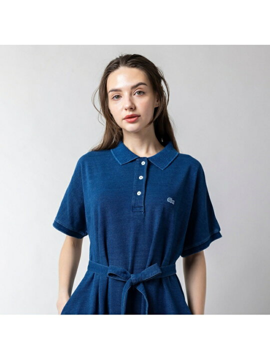 楽天市場】インディゴポロドレス LACOSTE ラコステ ワンピース・ドレス 