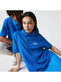 【SALE／40%OFF】ラコステライブ スクリプトネームポロシャツ LACOSTE ラコステ トップス ポロシャツ グリーン ブルー グレー【RBA_E】【送料無料】[Rakuten Fashion]