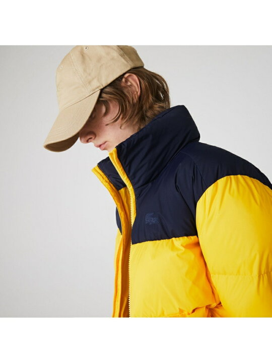 楽天市場】【SALE／50%OFF】収納フード付きカラーブロックダウン 