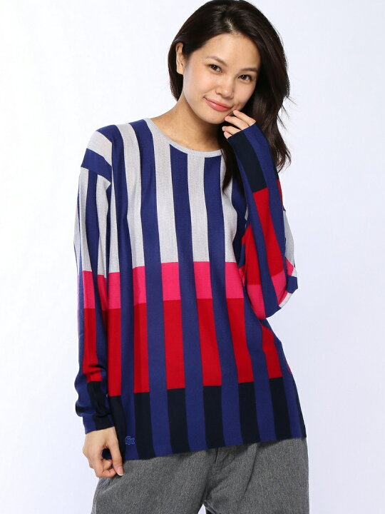 楽天市場】【SALE／30%OFF】(W)カラーブロックストライプセーター 