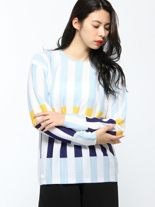 楽天市場】【SALE／30%OFF】(W)カラーブロックストライプセーター 