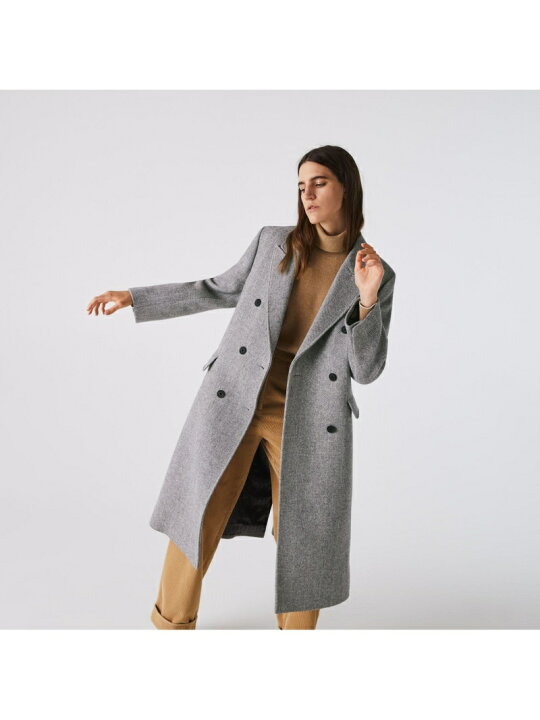 楽天市場】【SALE／50%OFF】ウールブレンドシェブロンロングコート  