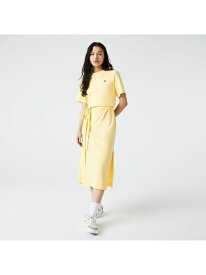 【SALE／30%OFF】ストレートラインロングTシャツドレス LACOSTE ラコステ ワンピース・ドレス ワンピース イエロー ネイビー【RBA_E】【送料無料】[Rakuten Fashion]