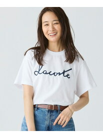 【オンライン限定】LACOSTE スクリプトネームロゴ ルーズシルエットハーフスリーブTシャツ LACOSTE ラコステ トップス カットソー・Tシャツ ネイビー ブラック ホワイト【送料無料】[Rakuten Fashion]
