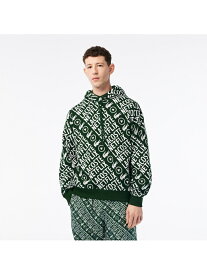 【SALE／50%OFF】『Lacoste x Netflix』 総柄スウェットフーディー LACOSTE ラコステ トップス パーカー・フーディー グリーン レッド【RBA_E】【送料無料】[Rakuten Fashion]