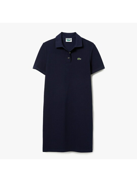 楽天市場 オーガニックコットンピケポロドレス Lacoste ラコステ ワンピース シャツワンピース ブルー グリーン ネイビー 送料無料 Rakuten Fashion Lacoste ラコステ