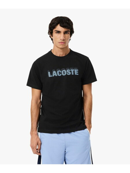 【SALE／50%OFF】ブランドネームロゴプリントウルトラドライTシャツ LACOSTE ラコステ トップス カットソー・Tシャツ グリーン ブラック ホワイト【RBA_E】【送料無料】[Rakuten Fashion]