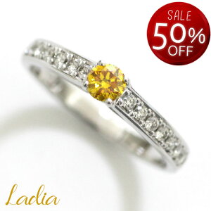 y50OFFX[p[SALEzXmasZ[JÒ t@V[rrbh IWCG[ _Ch O 0.214ct Fancy Vivid Orange Yellow SI1 Pt900 Ό Ӓ菑 CGL v`i w 0.2Jbg 