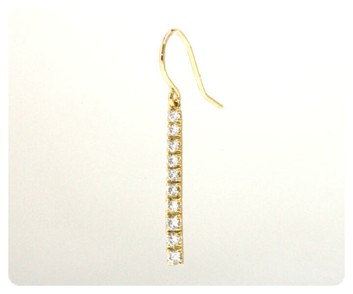 楽天市場】ダイヤモンド ピアス 0.3ct K18イエローゴールド 0.15ct 