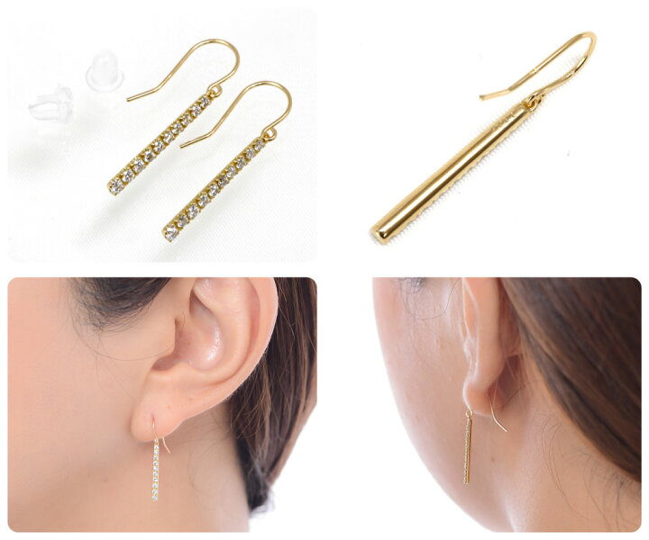 楽天市場】ダイヤモンド ピアス 0.3ct K18イエローゴールド 0.15ct 