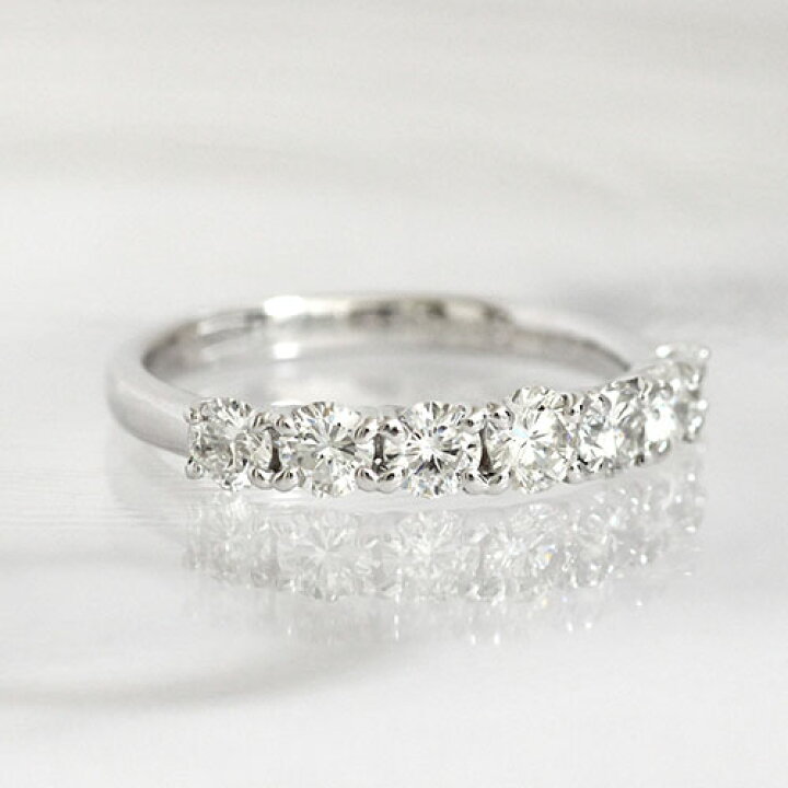 楽天市場】残り1点 再入荷 ダイヤモンド エタニティ リング 7石 1ct 