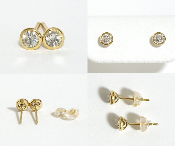 楽天市場】再販 残り1点のみ！ 新商品 一粒ダイヤ ピアス K18 