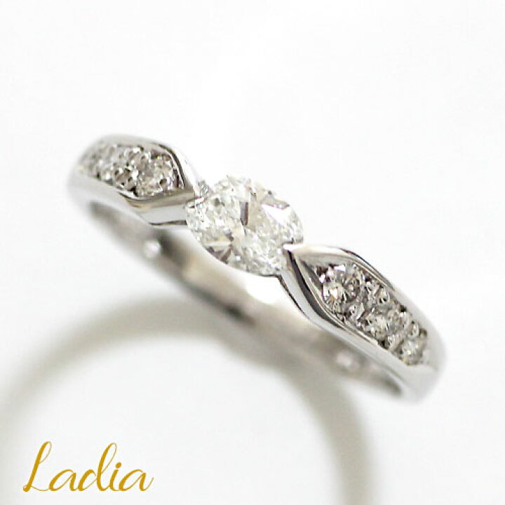 楽天市場】ダイヤモンド オーバルカット ダイヤ リング 0.338ct E 